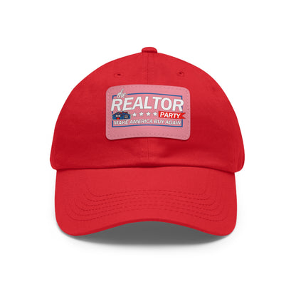 Realtor Party Make America Buy Again Hat with Leather Patch