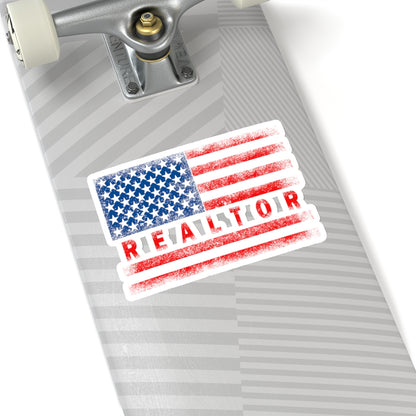 American Flag Realtor Sticker