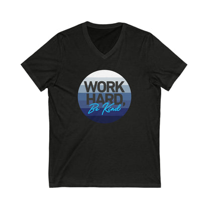 Work Hard Horizon Blue V-Neck