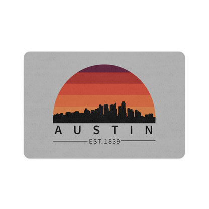 Austin Retro Skyline Pet Food Mat