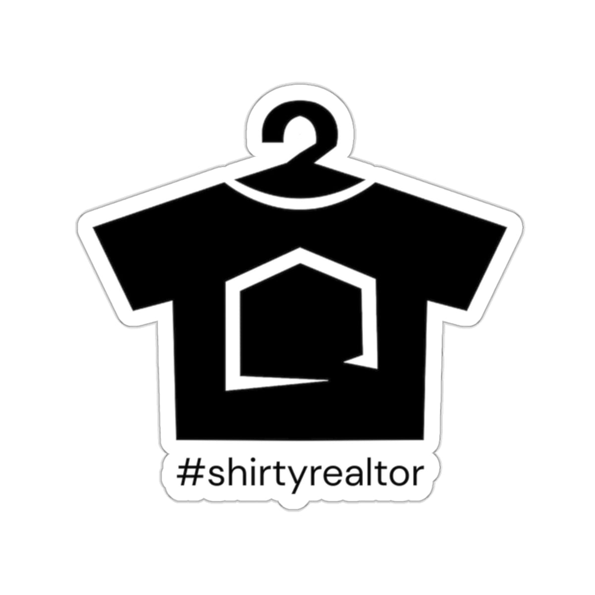 ShirtyRealtor Logo Sticker (Black)