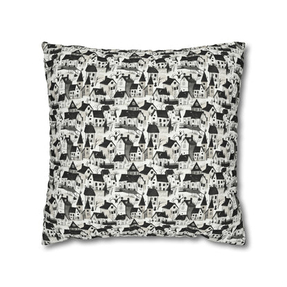 White Charcoal Neighborhood Pillowcase