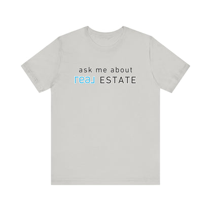 Ask Me About Real Broker Estate Blue Logo