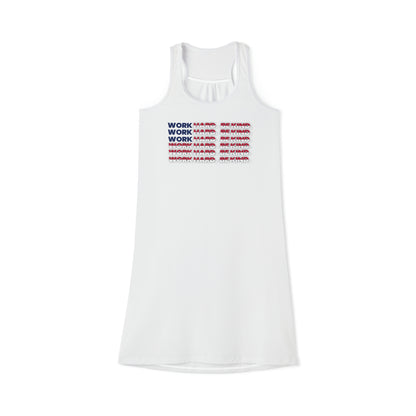 Work Hard Be Kind American Racerback Dress