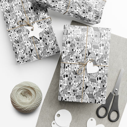 Color the Neighborhood Gift Wrap