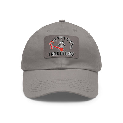 I Need Listings Hat with Leather Patch