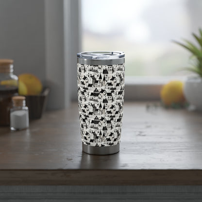 White Charcoal Neighborhood Tumbler