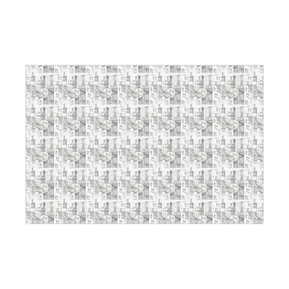 Apartments Under Construction Drawing Gift Wrap