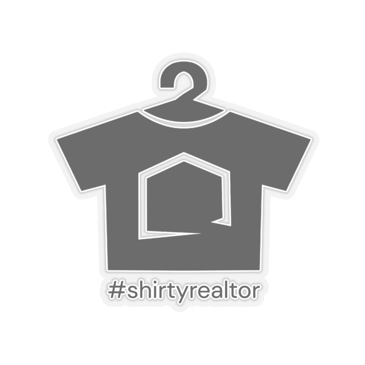 ShirtyRealtor Logo Sticker (Black)