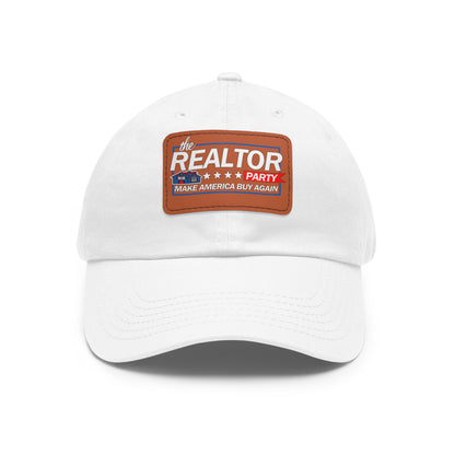 Realtor Party Make America Buy Again Hat with Leather Patch