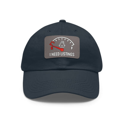 I Need Listings Hat with Leather Patch