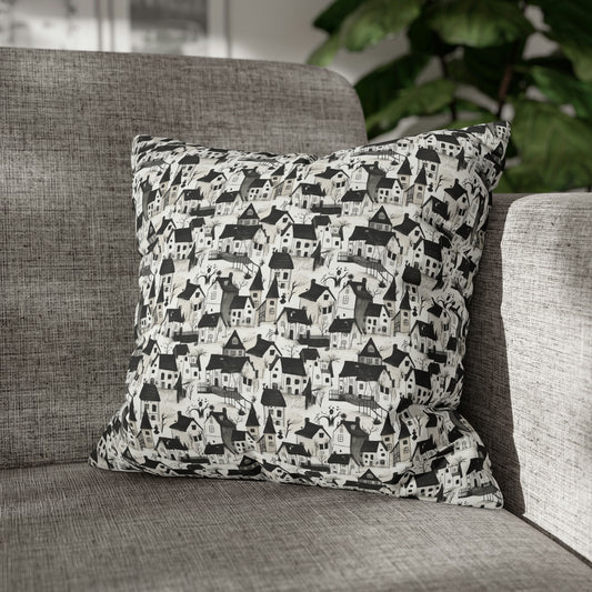 White Charcoal Neighborhood Pillowcase