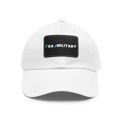 Dad Hat with Leather Patch (Rectangle)