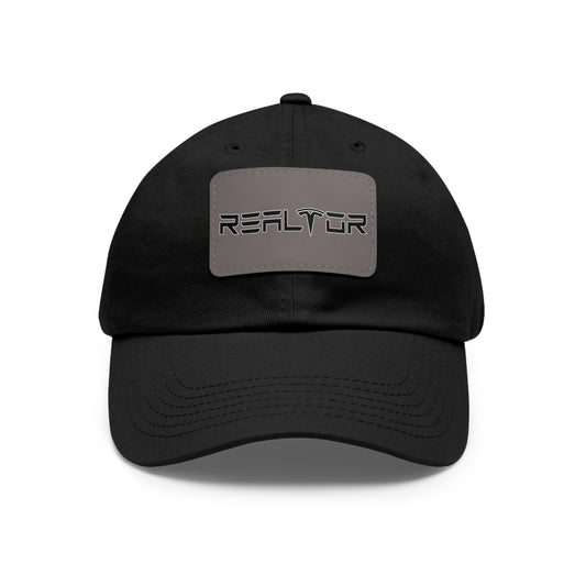 Tesla Realtor Hat with Leather Patch