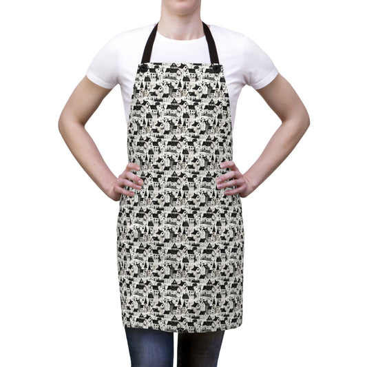 White Charcoal Neighborhood Apron