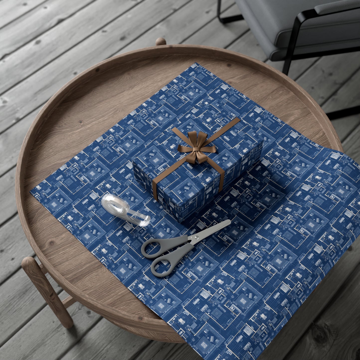 Blueprint Gift Wrap