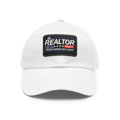 Realtor Party Make America Buy Again Hat with Leather Patch