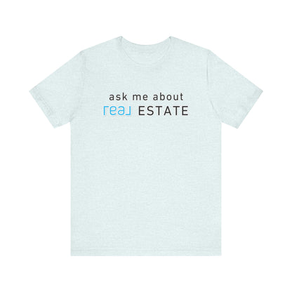 Ask Me About Real Broker Estate Blue Logo