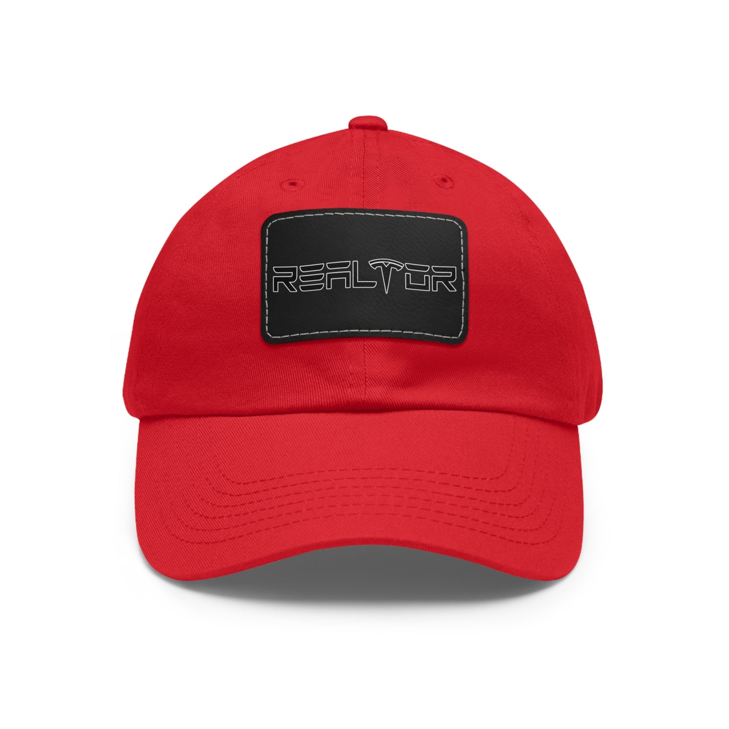 Tesla Realtor Hat with Leather Patch