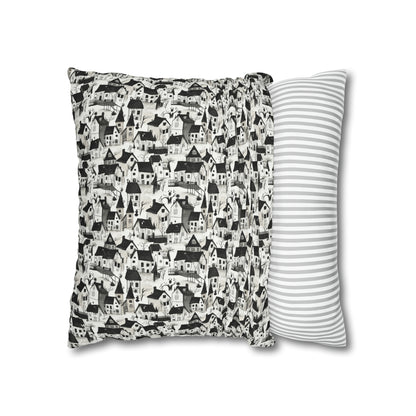 White Charcoal Neighborhood Pillowcase