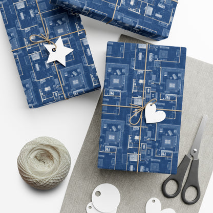 Blueprint Gift Wrap