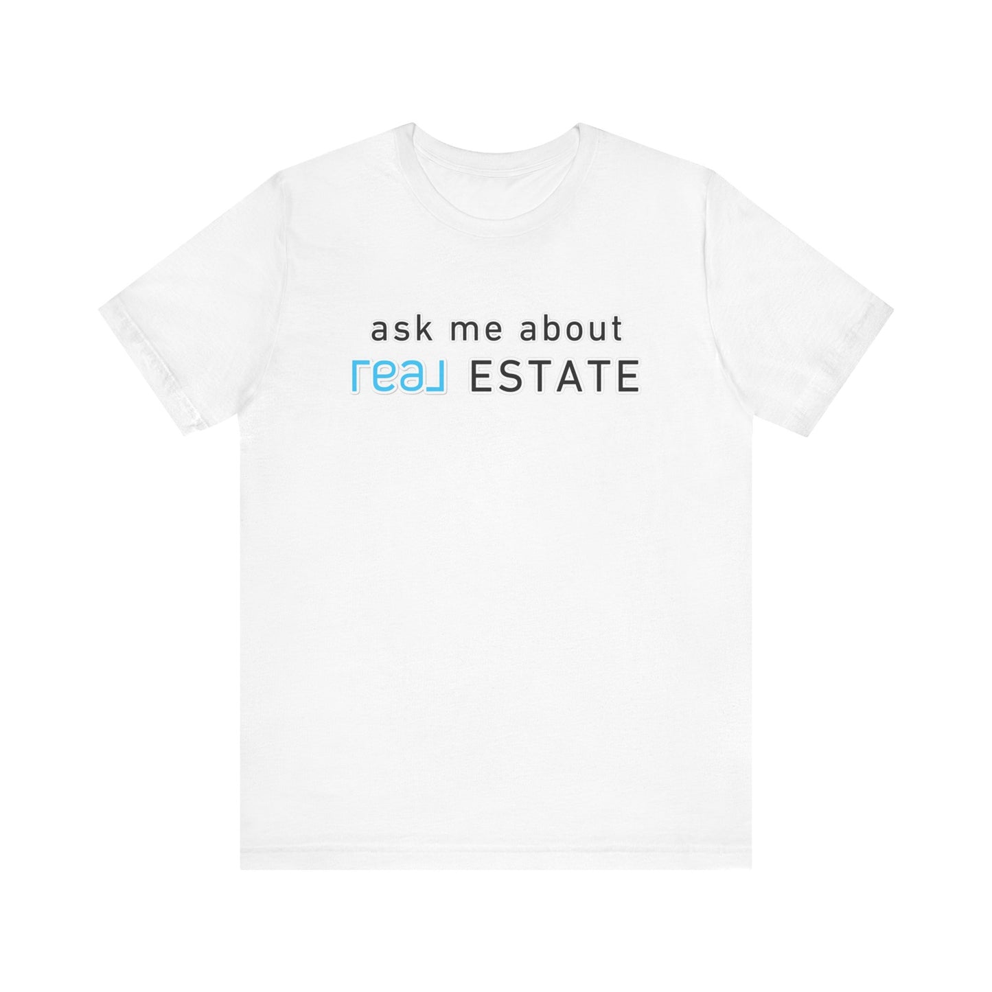 Ask Me About Real Broker Estate Blue Logo