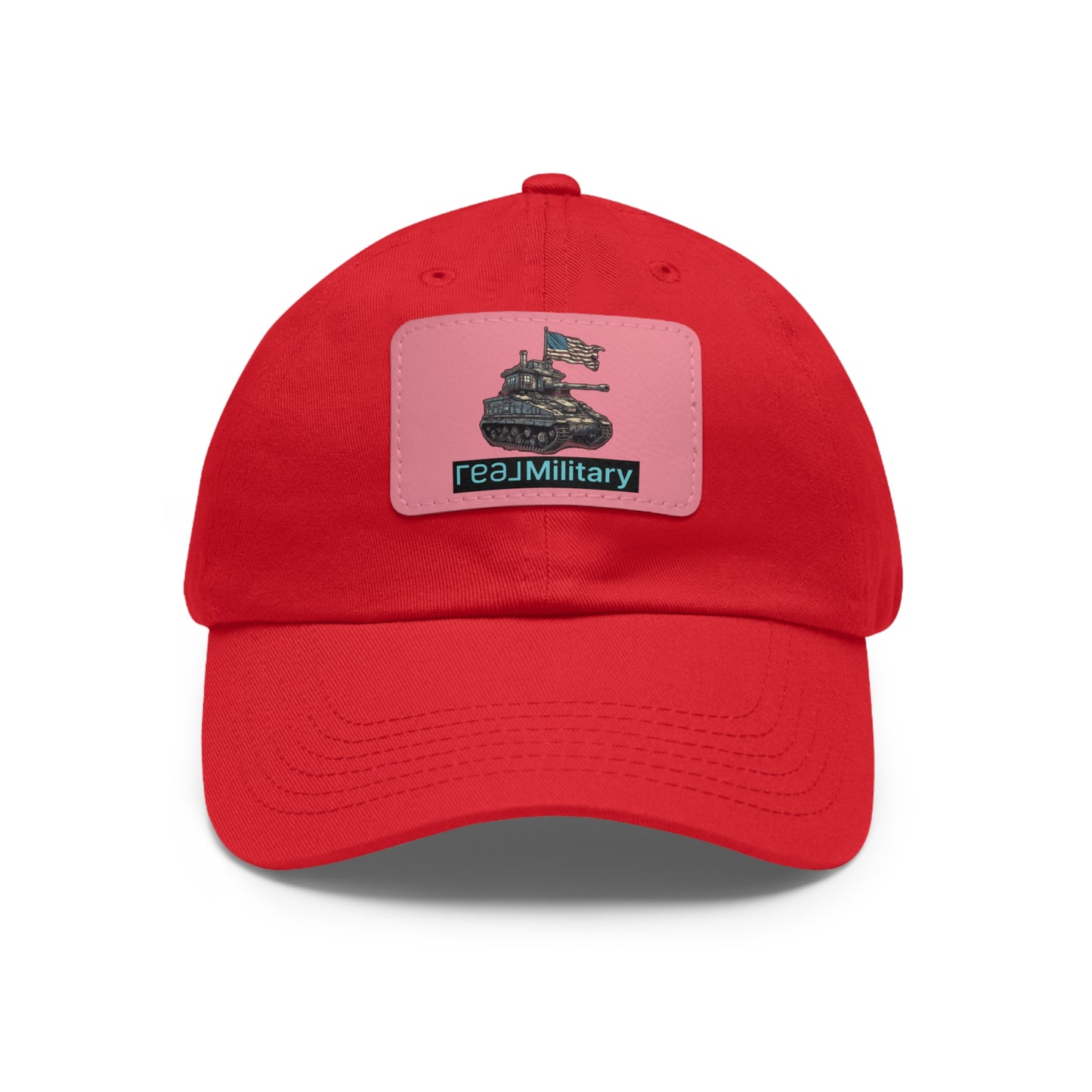 An American Tank REAL Military Hat with Leather Patch