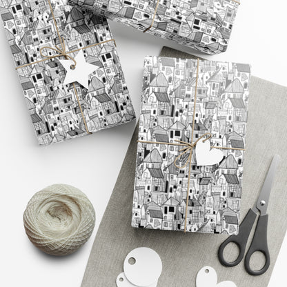 Color the Neighborhood Gift Wrap