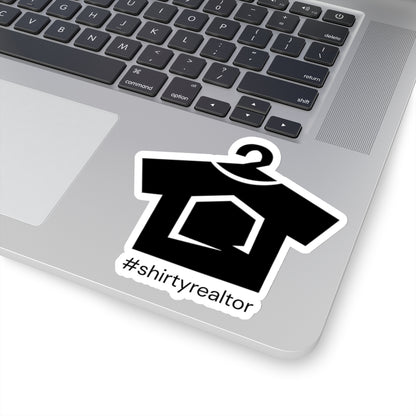 ShirtyRealtor Logo Sticker (Black)