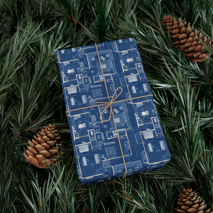 Blueprint Gift Wrap