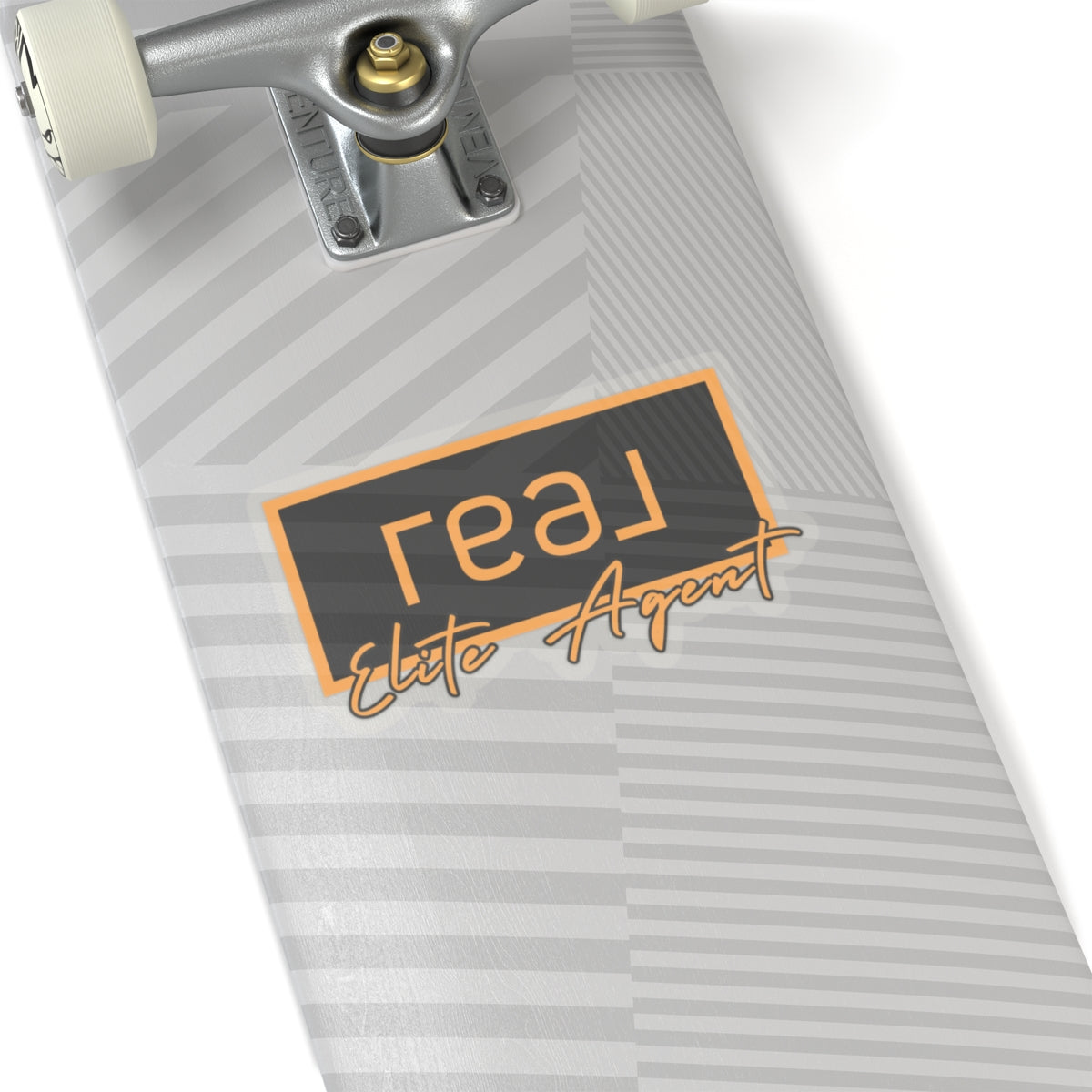 REAL Elite Agent Modern Logo Sticker (Saffron)