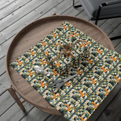 Geometric Style Neighborhood v2 Gift Wrap