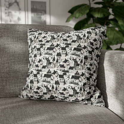 White Charcoal Neighborhood Pillowcase