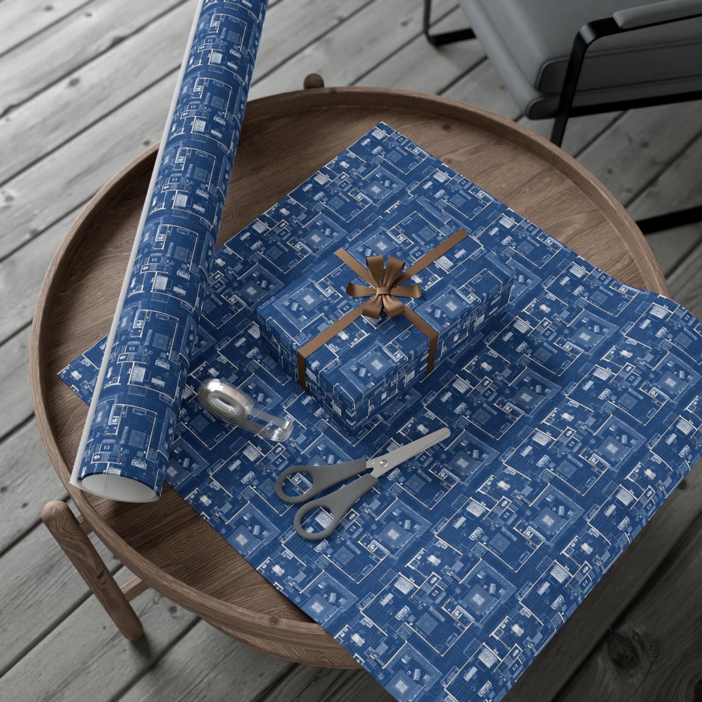 Blueprint Gift Wrap