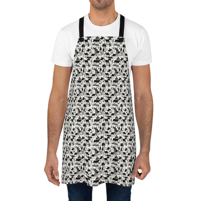 White Charcoal Neighborhood Apron