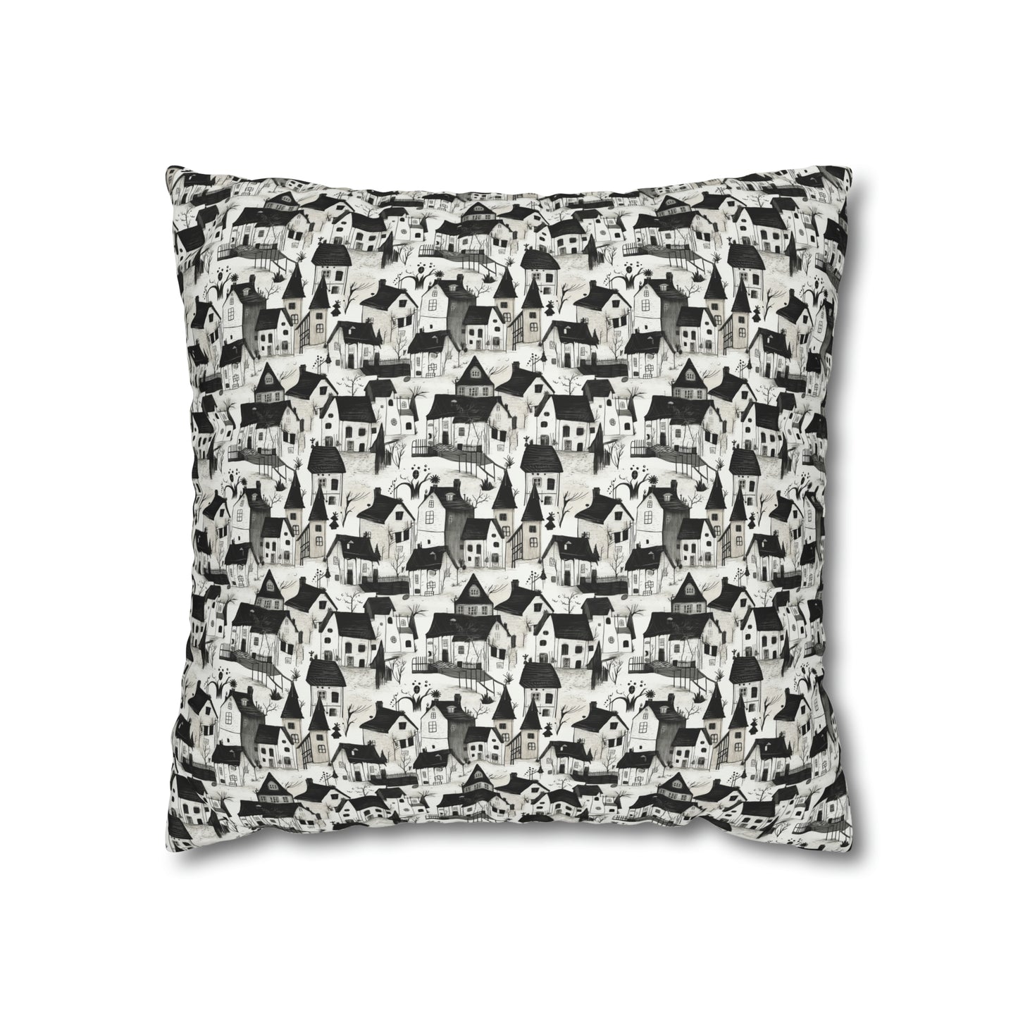 White Charcoal Neighborhood Pillowcase