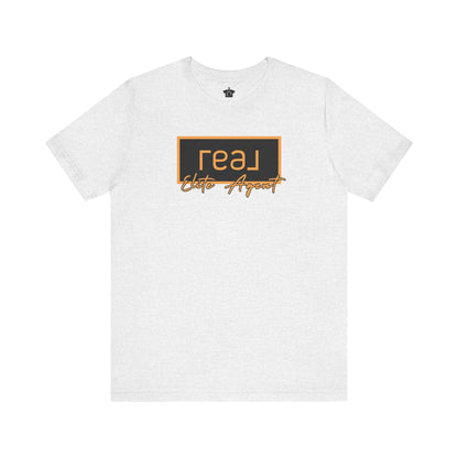 REAL Elite Agent Modern Logo Tshirt (Saffron)