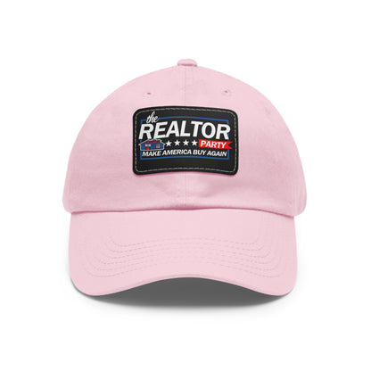 Realtor Party Make America Buy Again Hat with Leather Patch