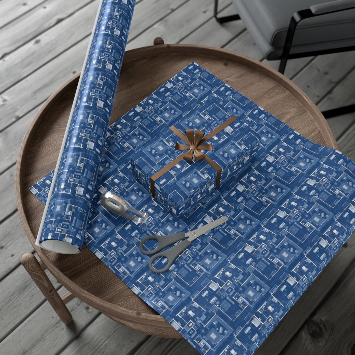 Blueprint Gift Wrap