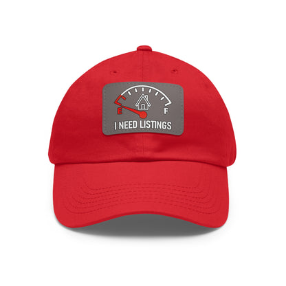 I Need Listings Hat with Leather Patch