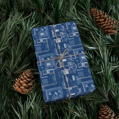 Blueprint Gift Wrap