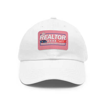 Realtor Party Make America Buy Again Hat with Leather Patch