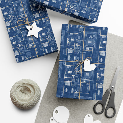 Blueprint Gift Wrap