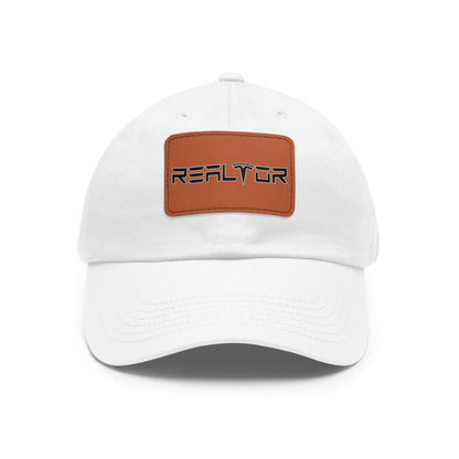 Tesla Realtor Hat with Leather Patch