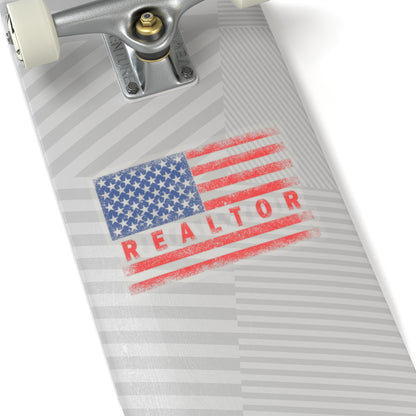 American Flag Realtor Sticker