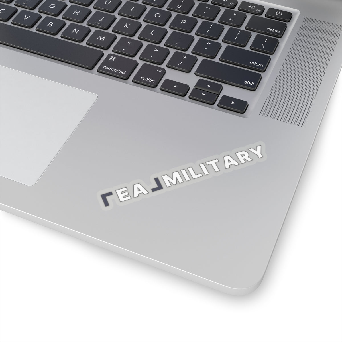 REAL Military Contrast Logo Sticker (Cobalt)