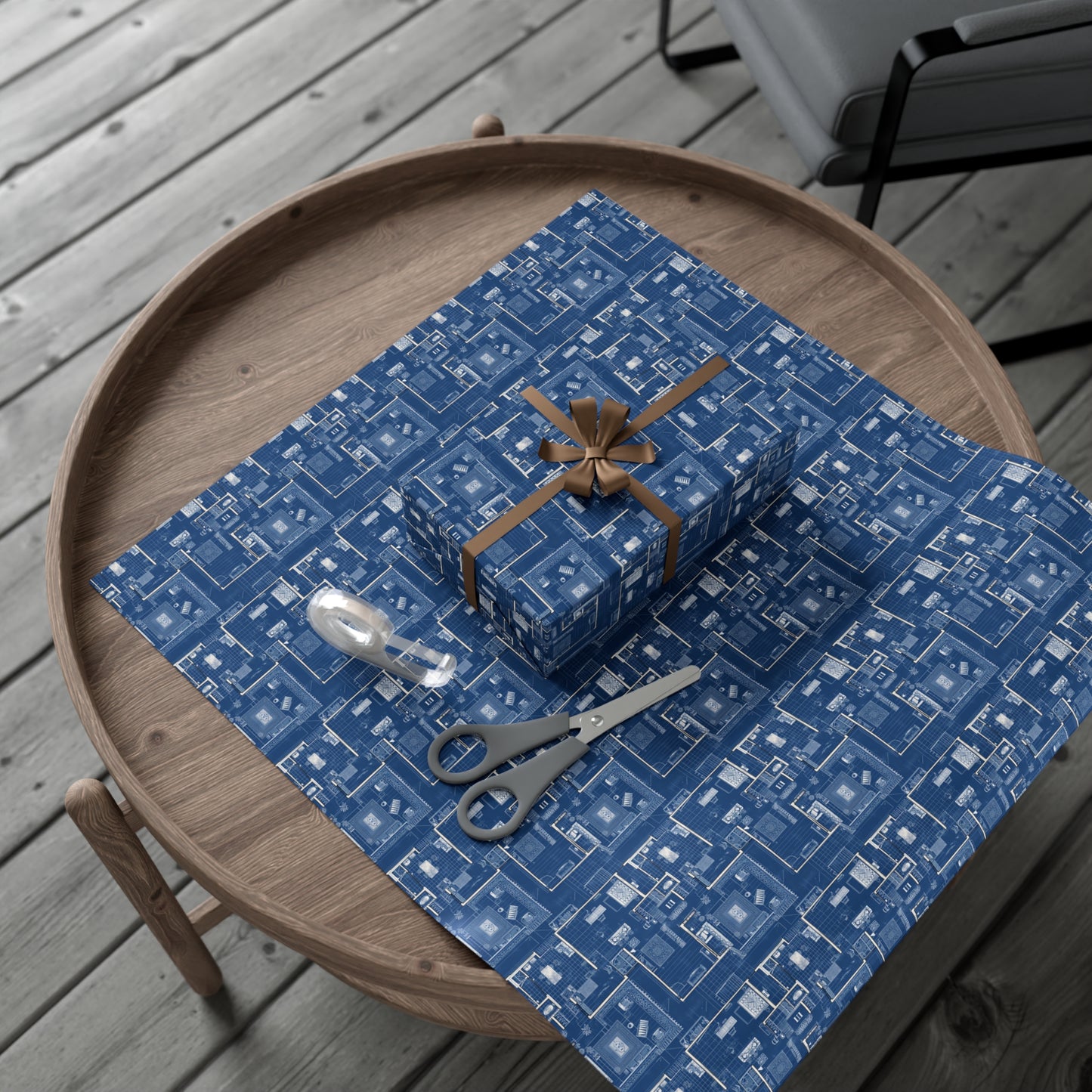 Blueprint Gift Wrap