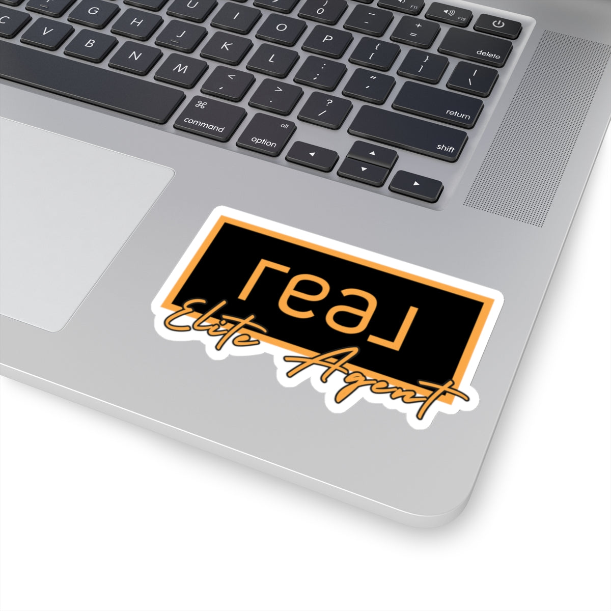 REAL Elite Agent Modern Logo Sticker (Saffron)