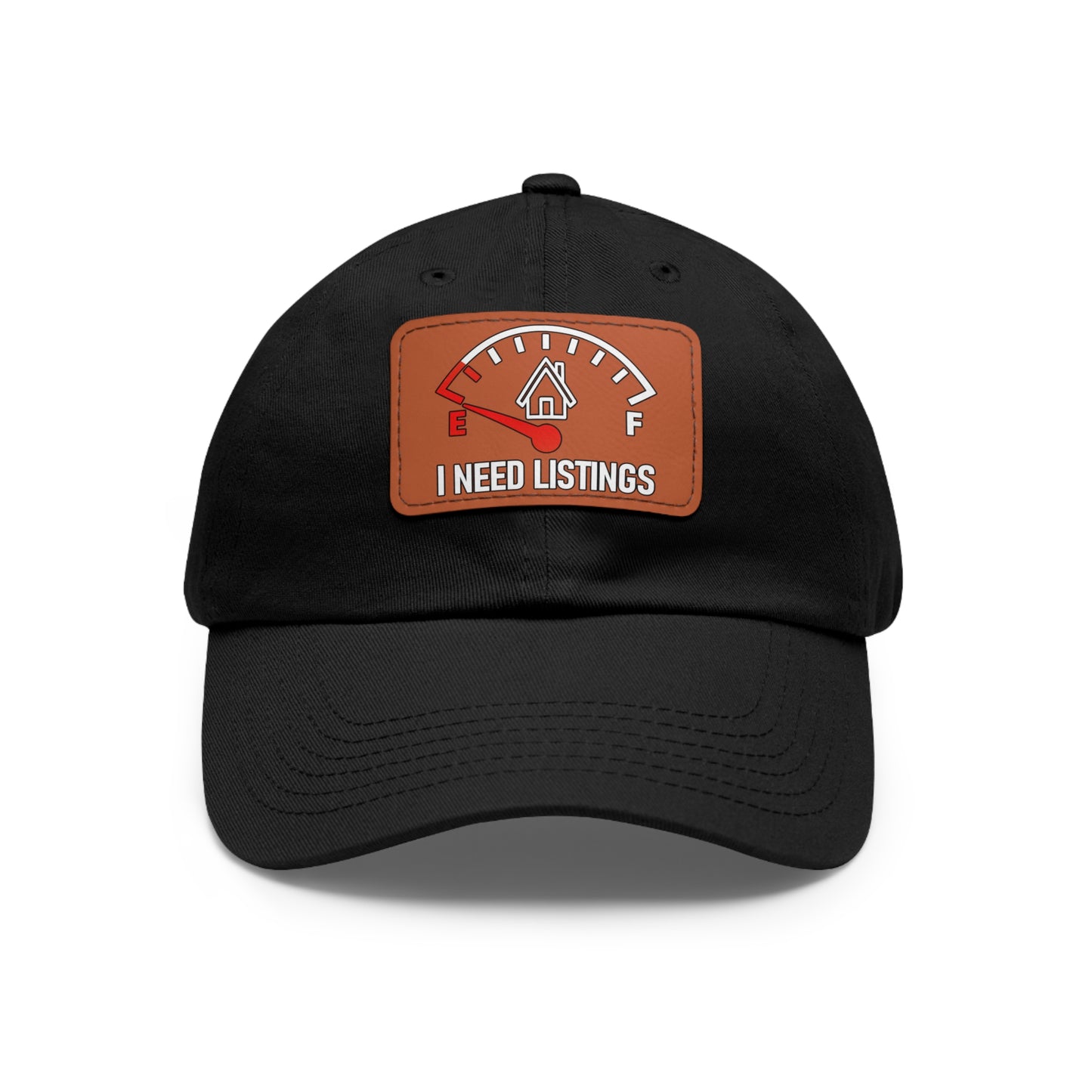 I Need Listings Hat with Leather Patch