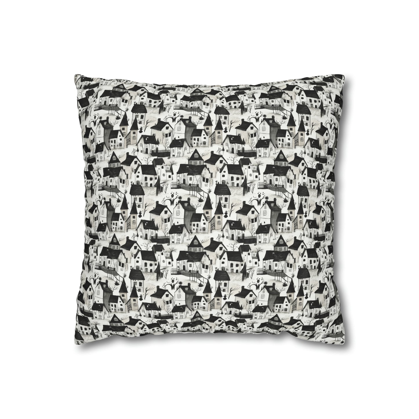 White Charcoal Neighborhood Pillowcase